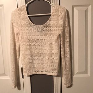 Brand new- Never Worn! White fitted sweater